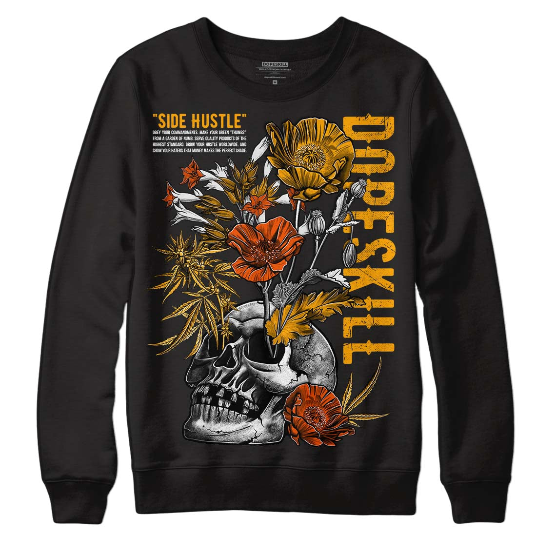 Black Taxi 12s DopeSkill Sweatshirt Side Hustle Graphic