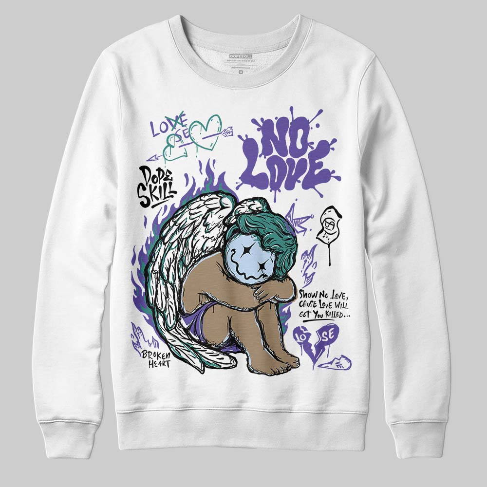 Grape 5s DopeSkill Sweatshirt No Love Graphic