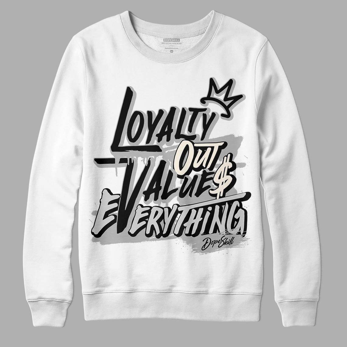 Off Noir 3s DopeSkill Sweatshirt LOVE Graphic
