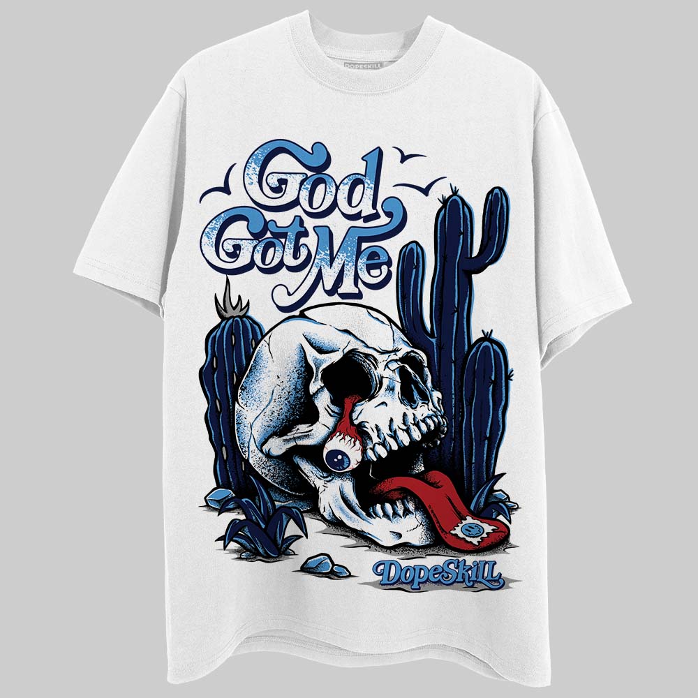 Midnight Navy 3s DopeSkill T-Shirt God Got Me Graphic