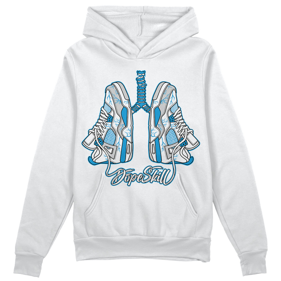 Military Blue 4s DopeSkill Hoodie Sweatshirt Breathe Graphic