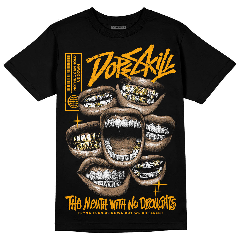 Black Taxi 12s DopeSkill T-Shirt The Mouth With No Droughts Graphic