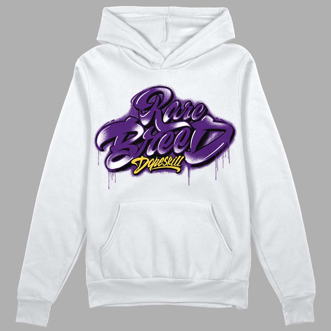 Field Purple 12s DopeSkill Hoodie Sweatshirt Rare Breed Type Graphic