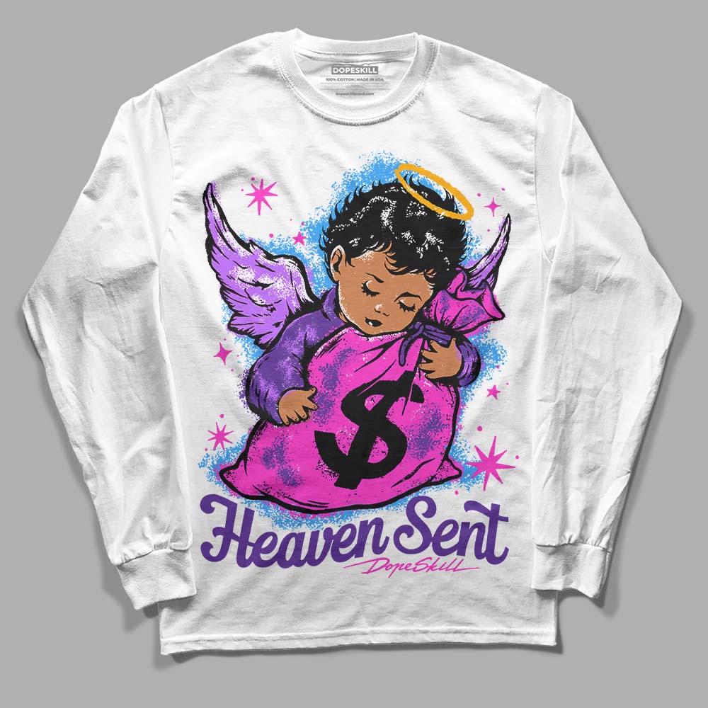 PURPLE Collection DopeSkill Long Sleeve T-Shirt Heaven Sent Graphic