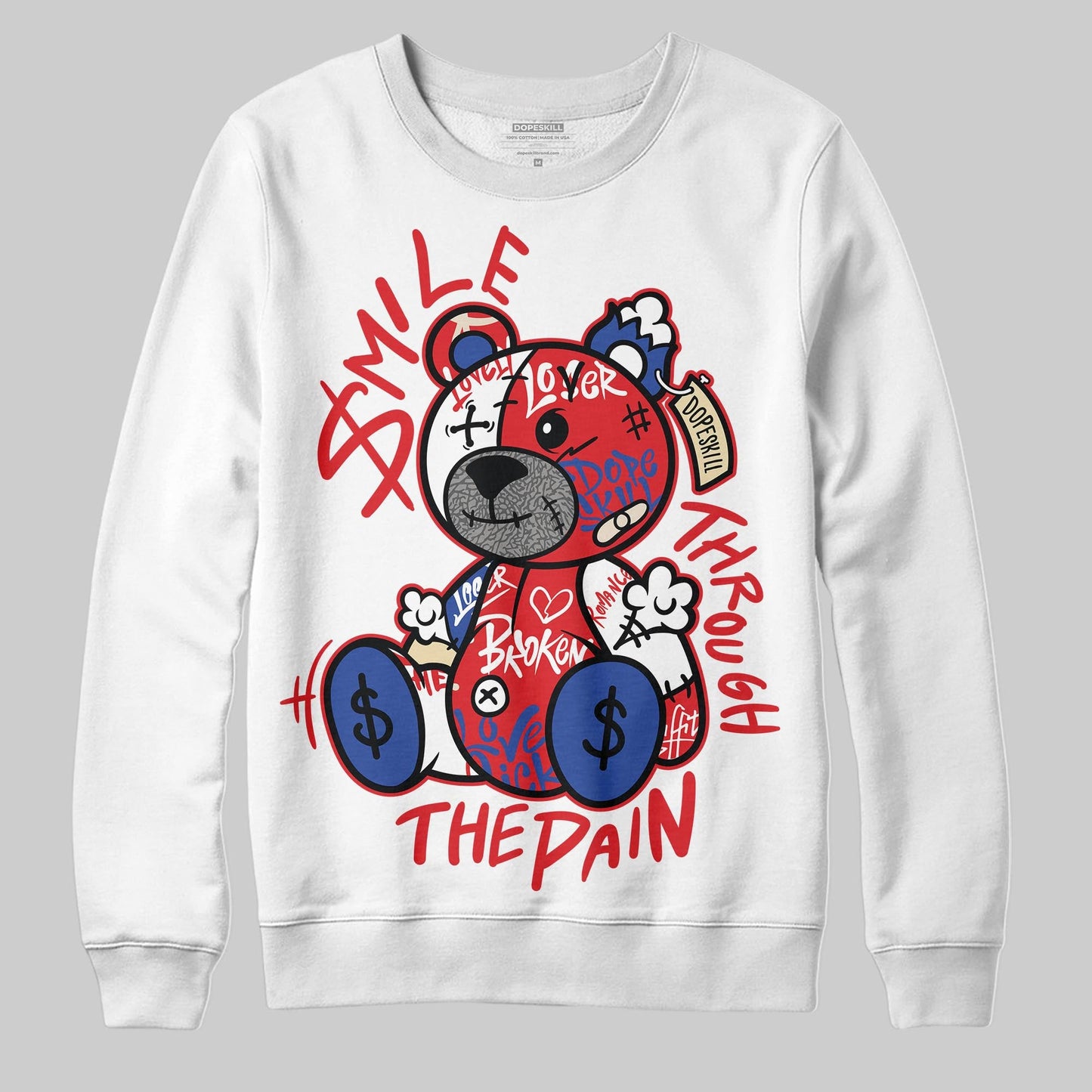 Seoul 2.0 3s DopeSkill Sweatshirt Smile Through The Pain Graphic