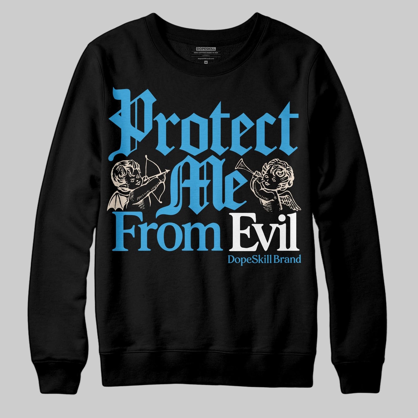 UNC Reimagined 1s DopeSkill Sweatshirt Protect Me From Evil Graphic