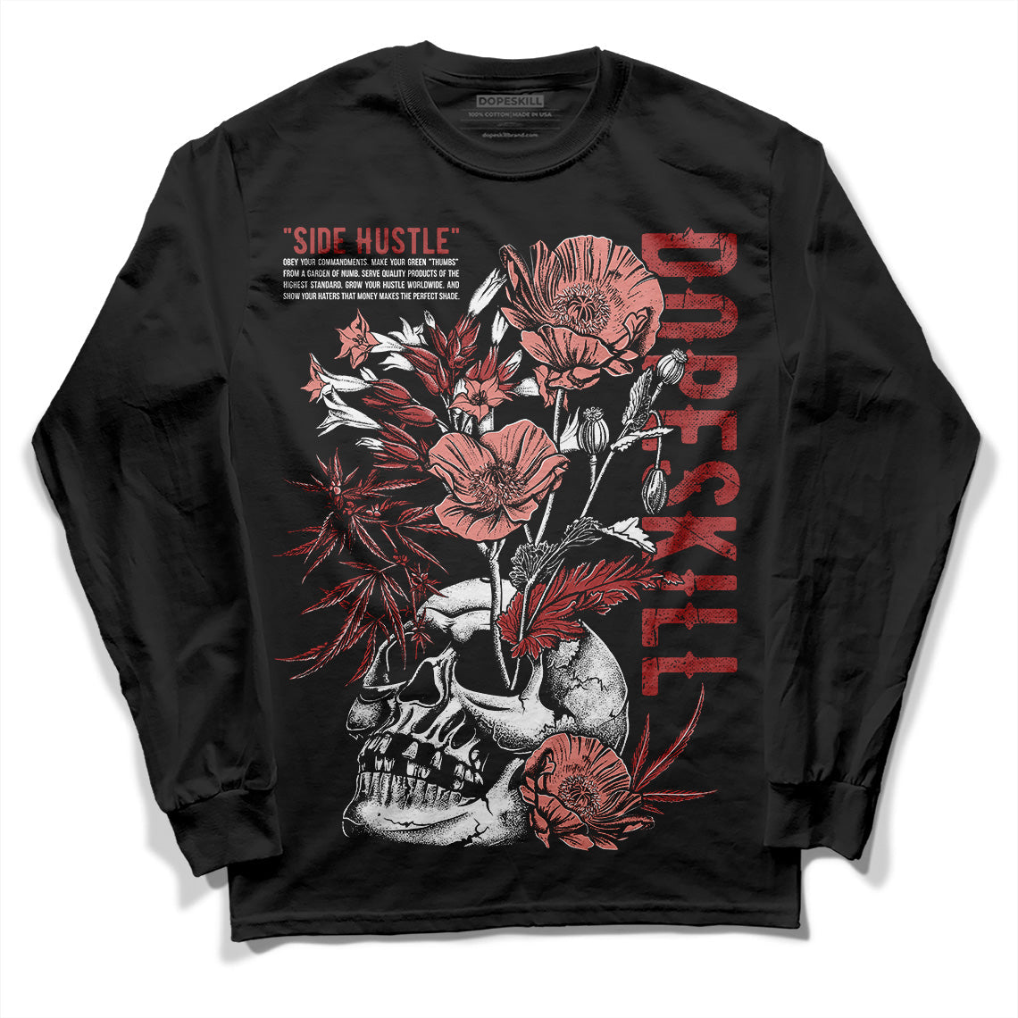 Dune Red 13s DopeSkill Long Sleeve T-Shirt Side Hustle Graphic