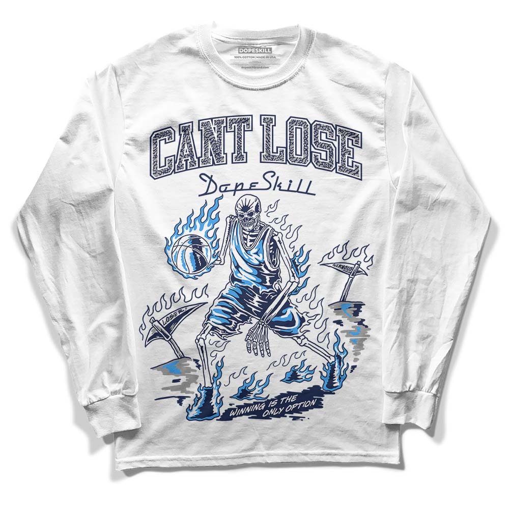 AJ Spizike White Obsidian DopeSkill Long Sleeve T-Shirt Cant Lose Graphic