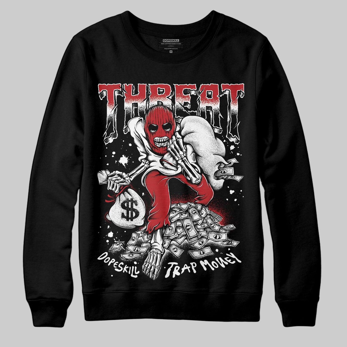 Black Toe Reimagined 1s DopeSkill Sweatshirt Threat Graphic
