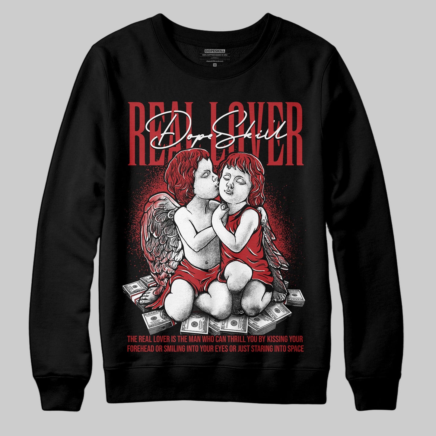 Flu Game 12s DopeSkill Sweatshirt Real Lover Graphic
