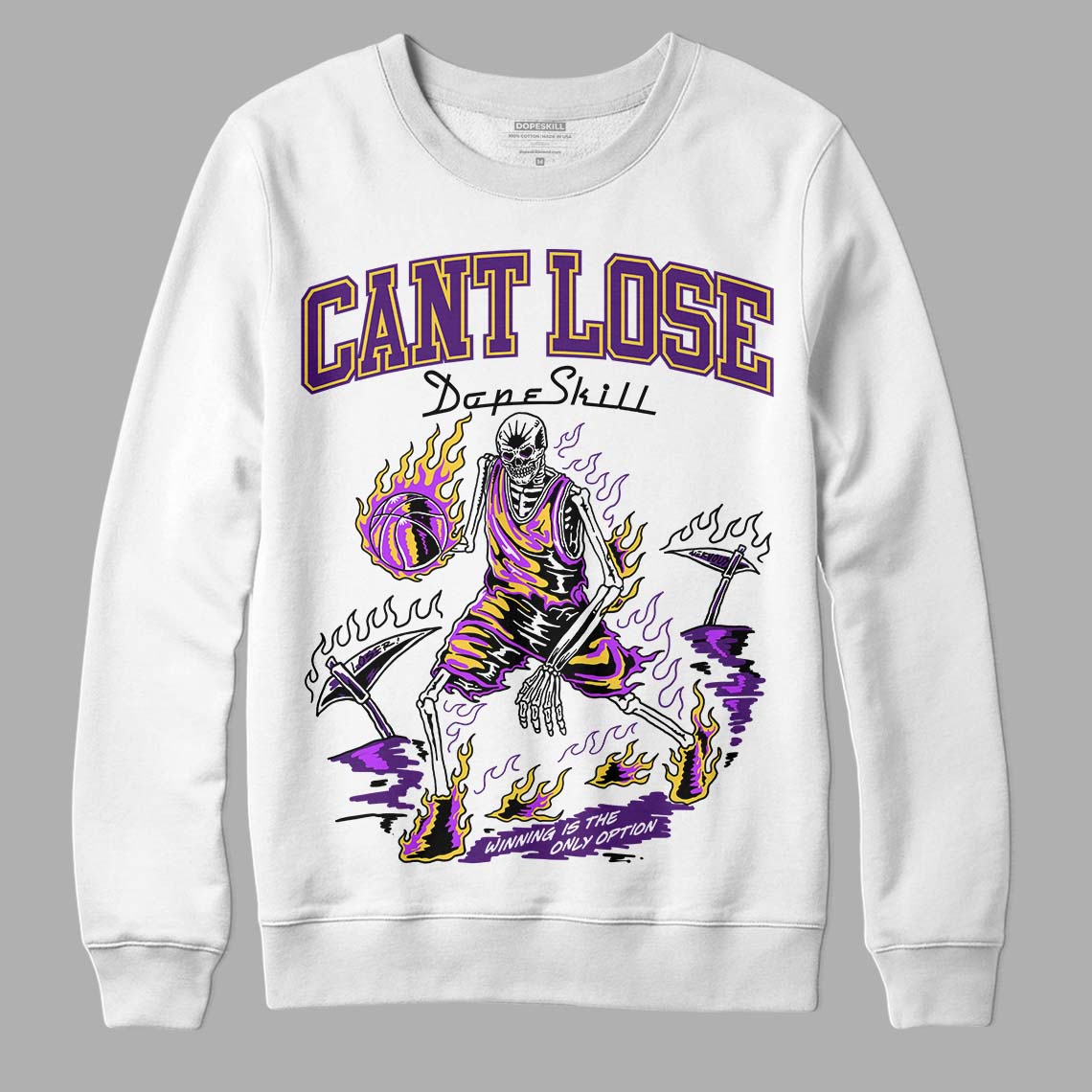Field Purple 12s DopeSkill Sweatshirt Cant Lose Graphic