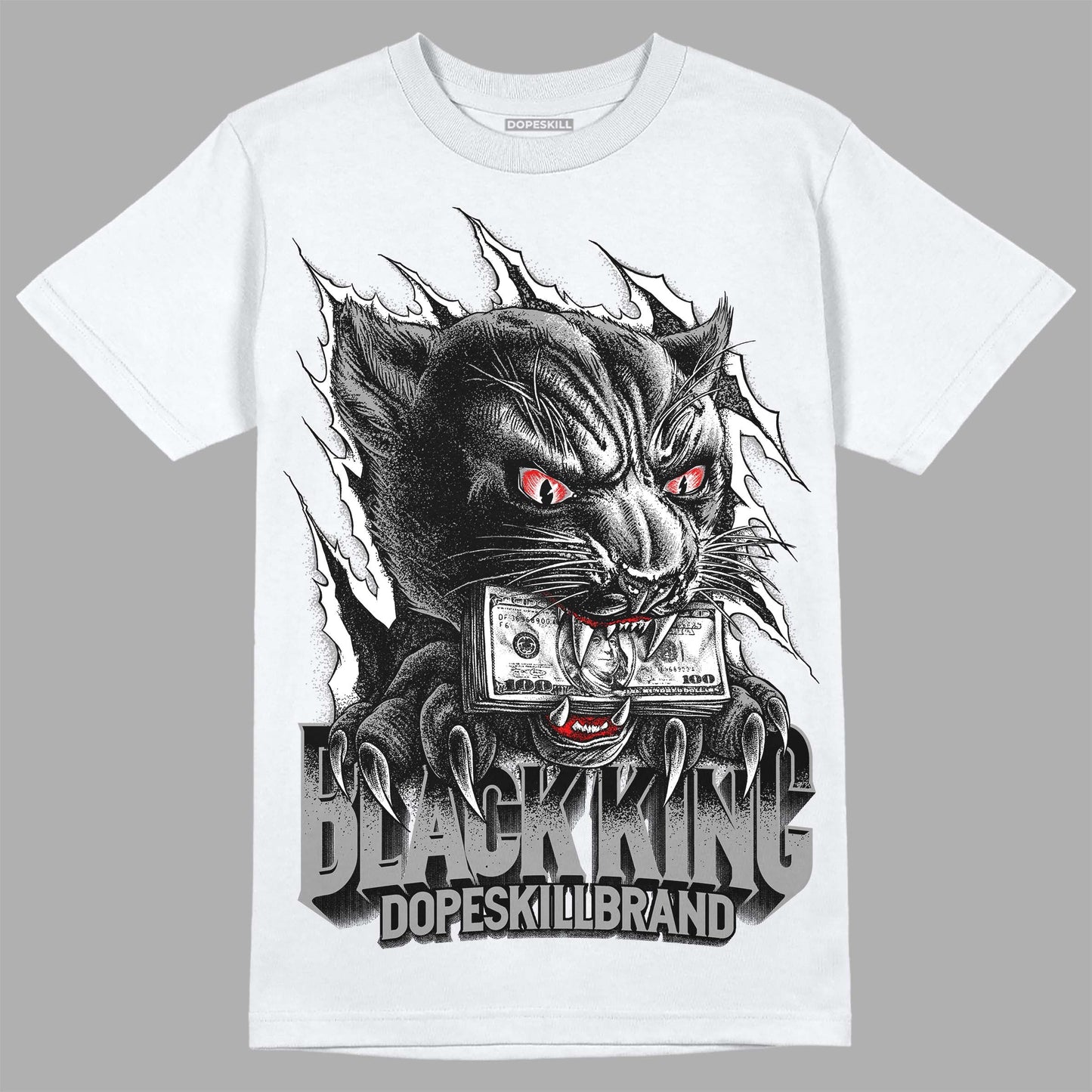 Dunk Low Panda White Black DopeSkill T-Shirt Black King Graphic