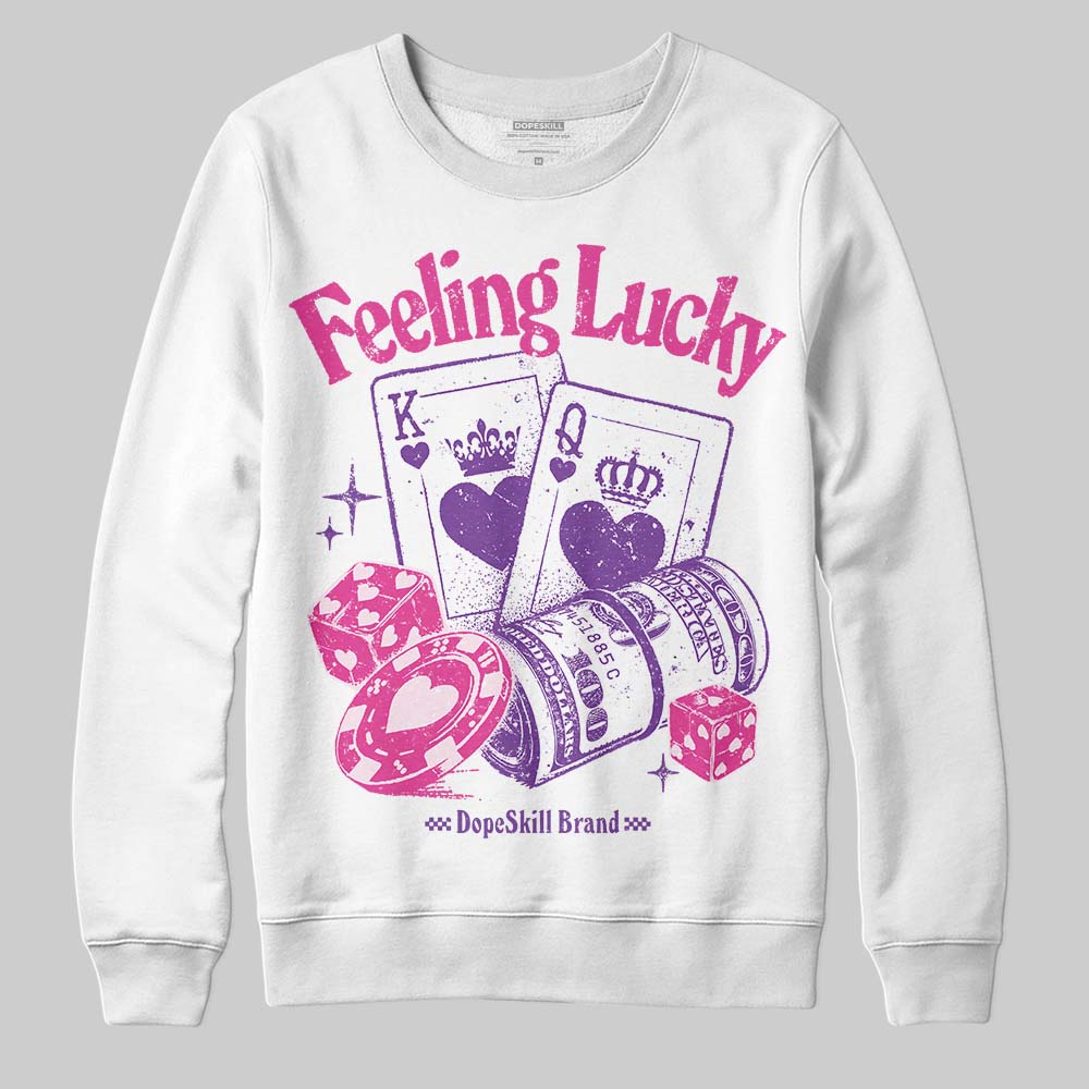 Pink Collection DopeSkill Sweatshirt Feeling Lucky Graphic
