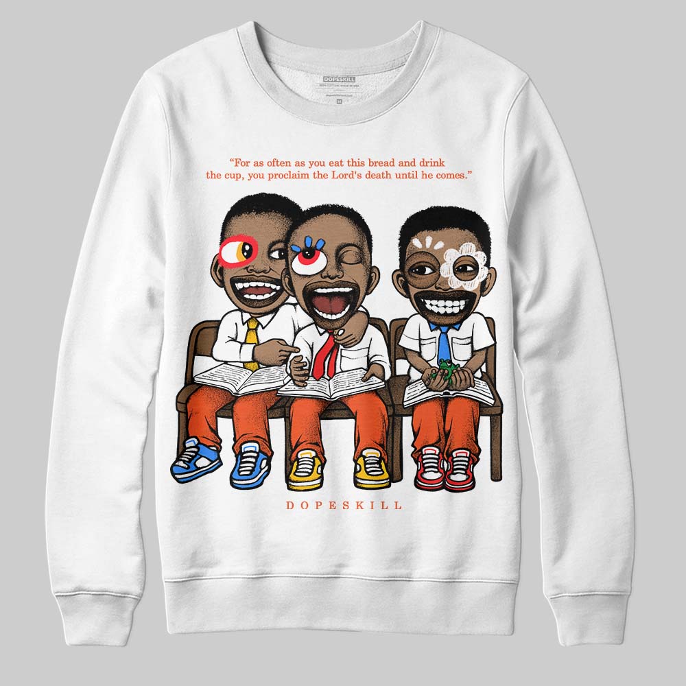 Orange Milk DopeSkill Sweatshirt First Sunday Graphic