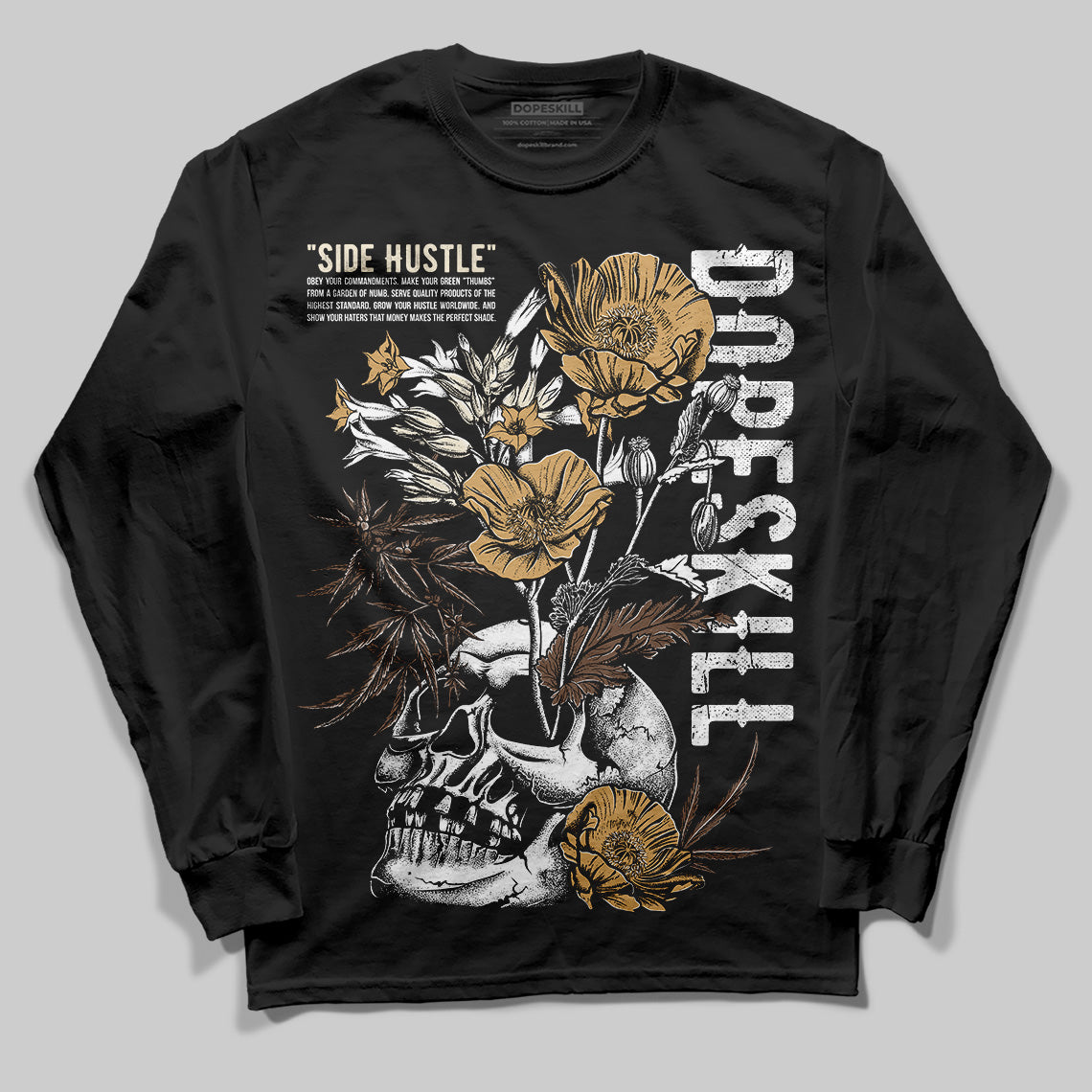 Earth 5s DopeSkill Long Sleeve T-Shirt Side Hustle Graphic