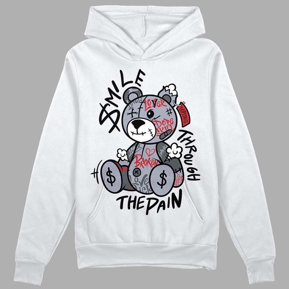 Bred Reimagined 4s DopeSkill Hoodie Sweatshirt Smile Through The Pain Graphic