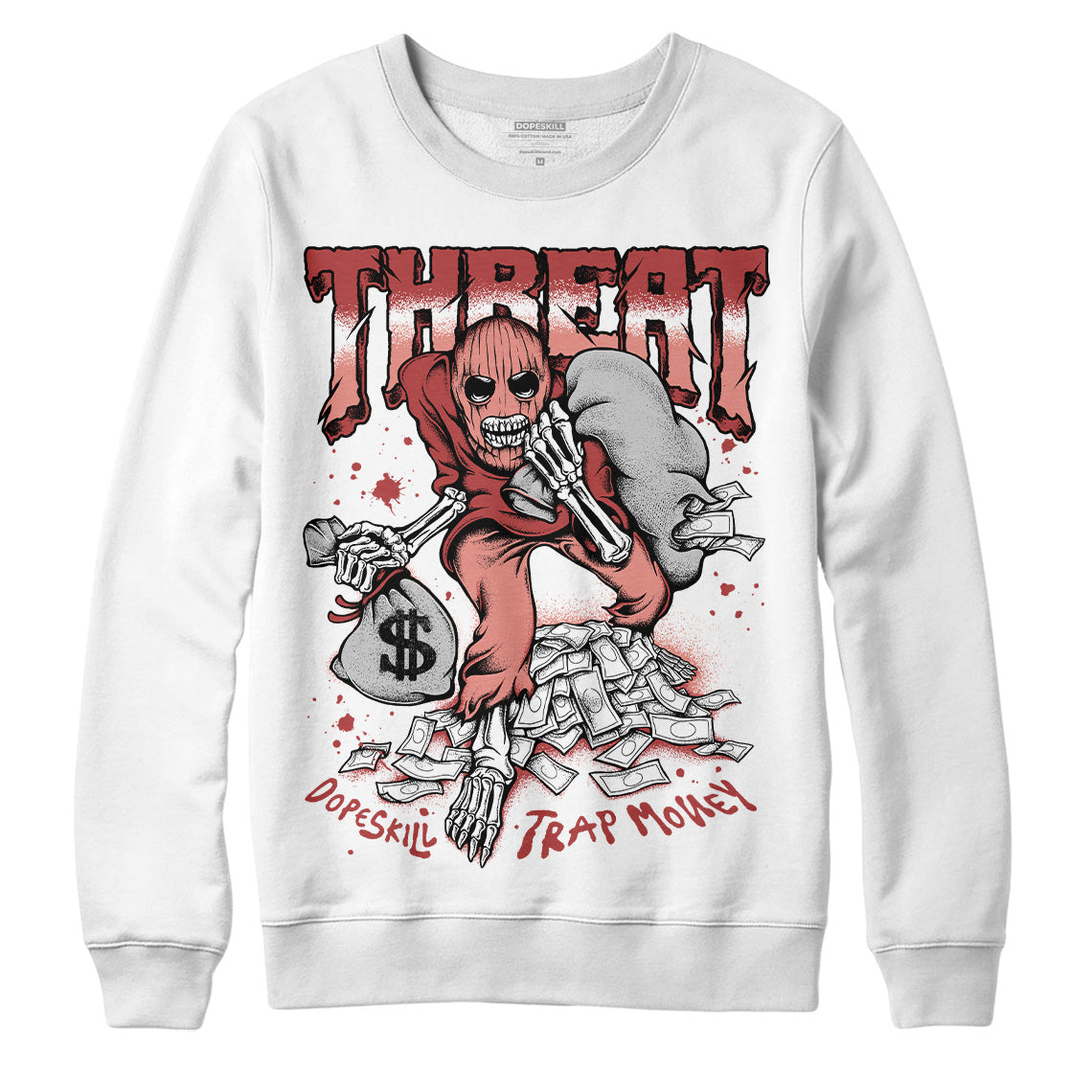 Dune Red 13s DopeSkill Sweatshirt Threat Graphic