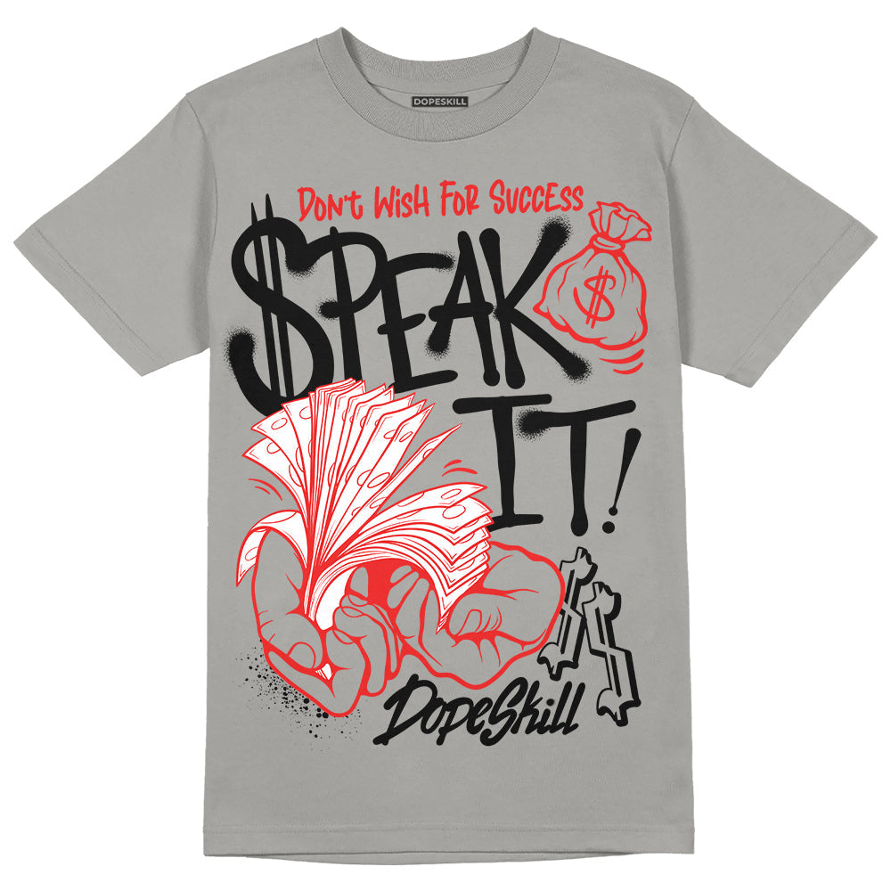 Grey Collection DopeSkill Grey T-shirt Speak It Graphic