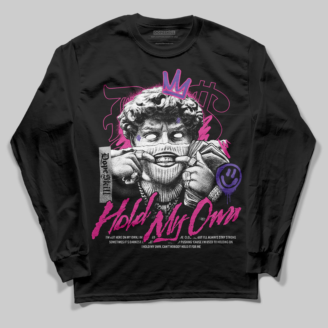 Dunk Active Fuchsia DopeSkill Long Sleeve T-Shirt In My Way Graphic