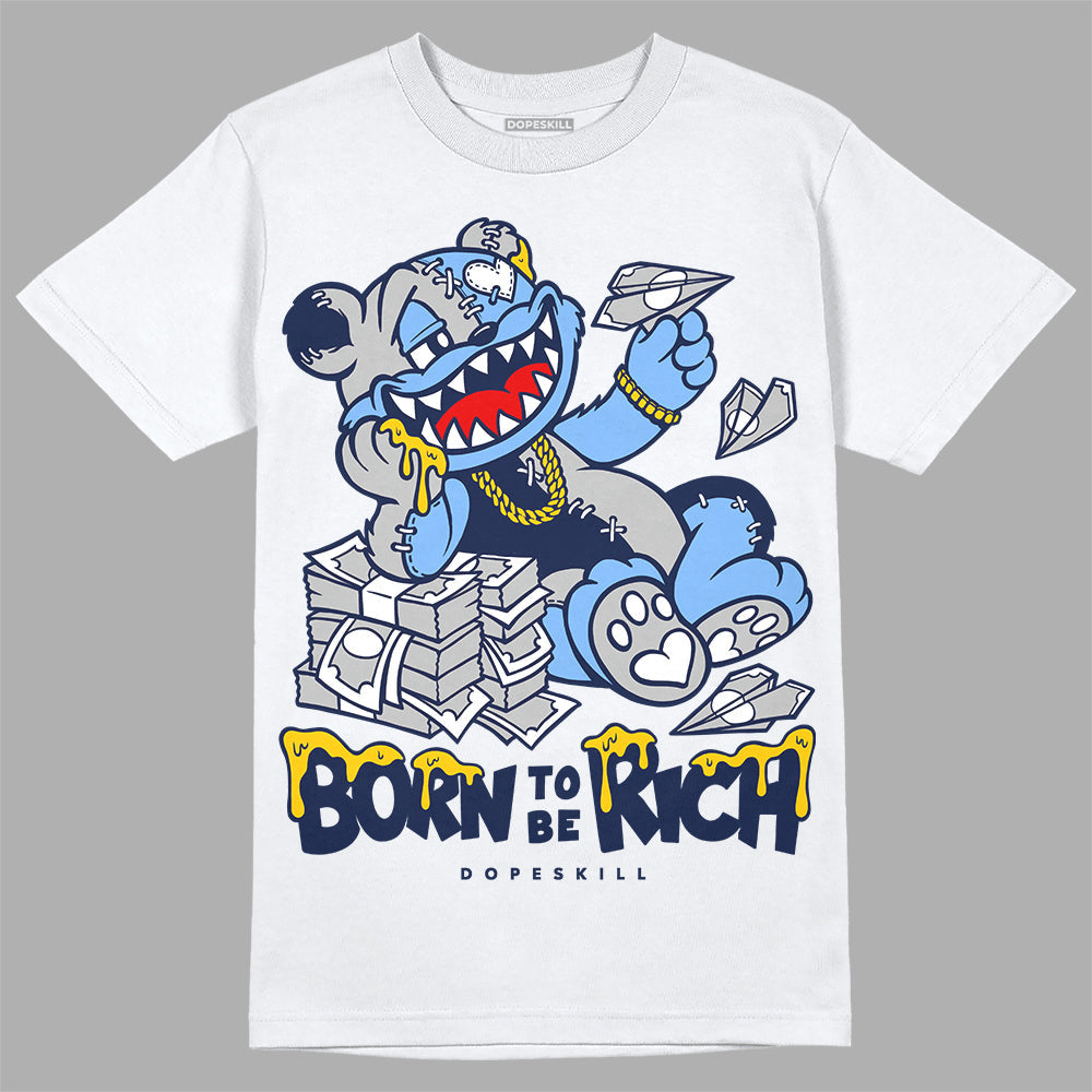 Midnight Navy 5s DopeSkill T-Shirt Born To Be Rich Graphic