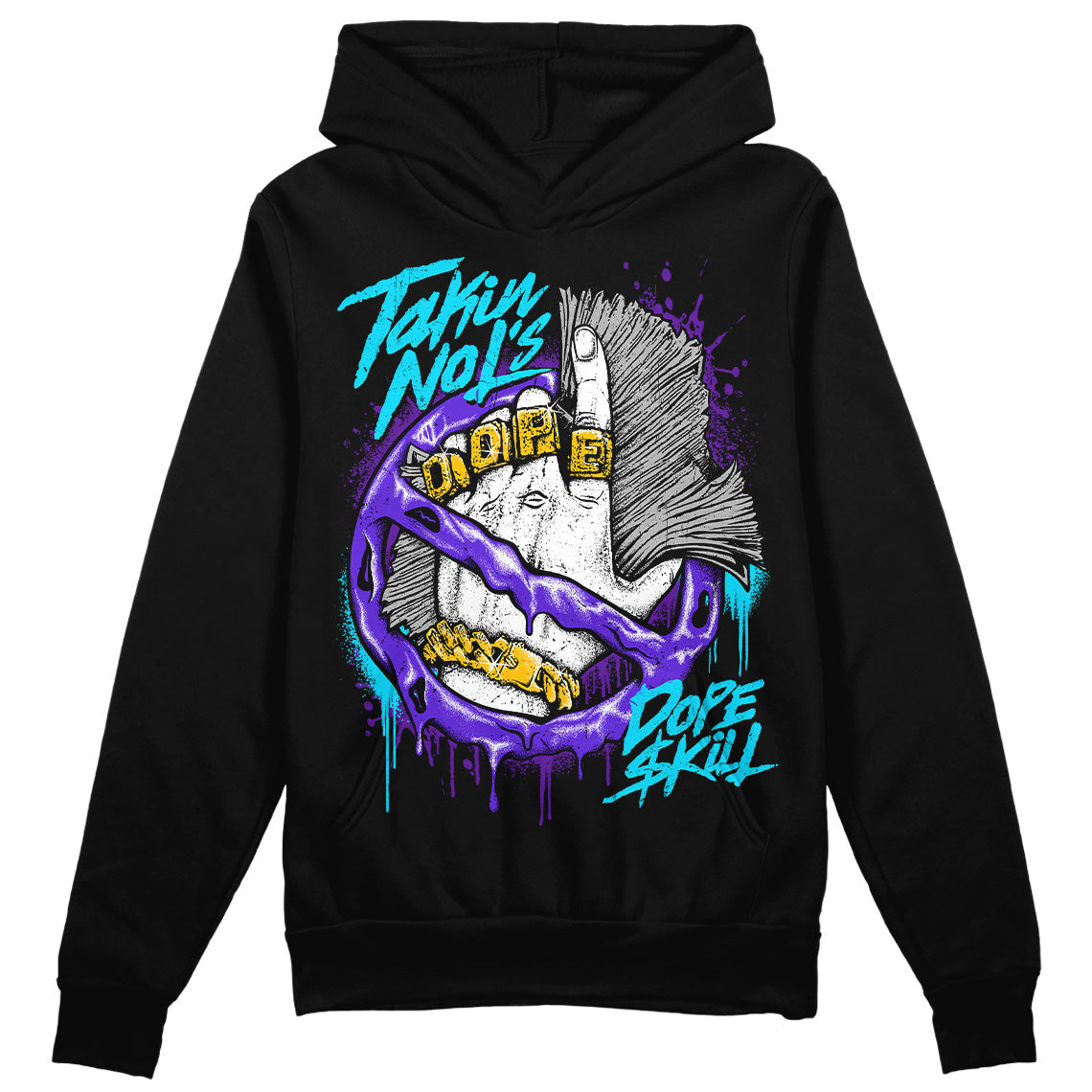 Aqua 6s DopeSkill Hoodie Sweatshirt Takin No L's Graphic