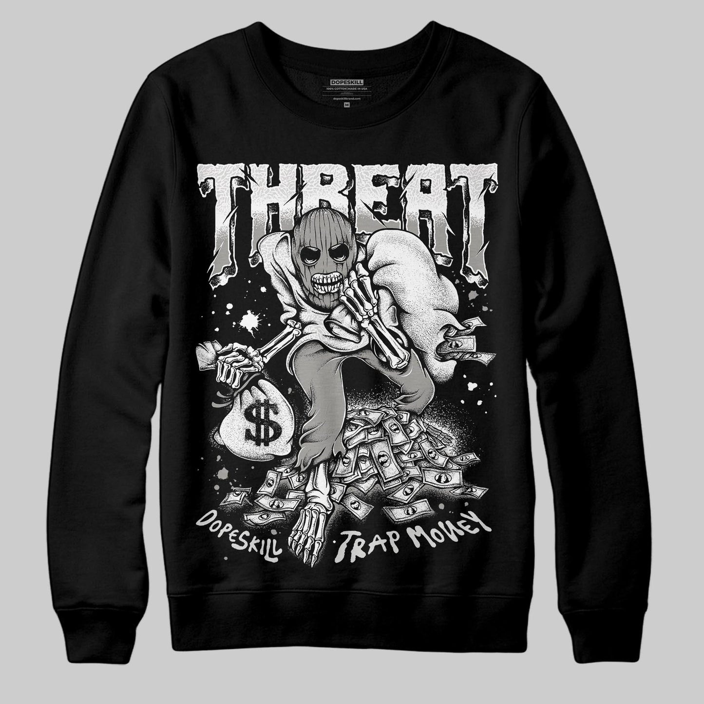 Pure Money 3s DopeSkill Sweatshirt Threat Graphic