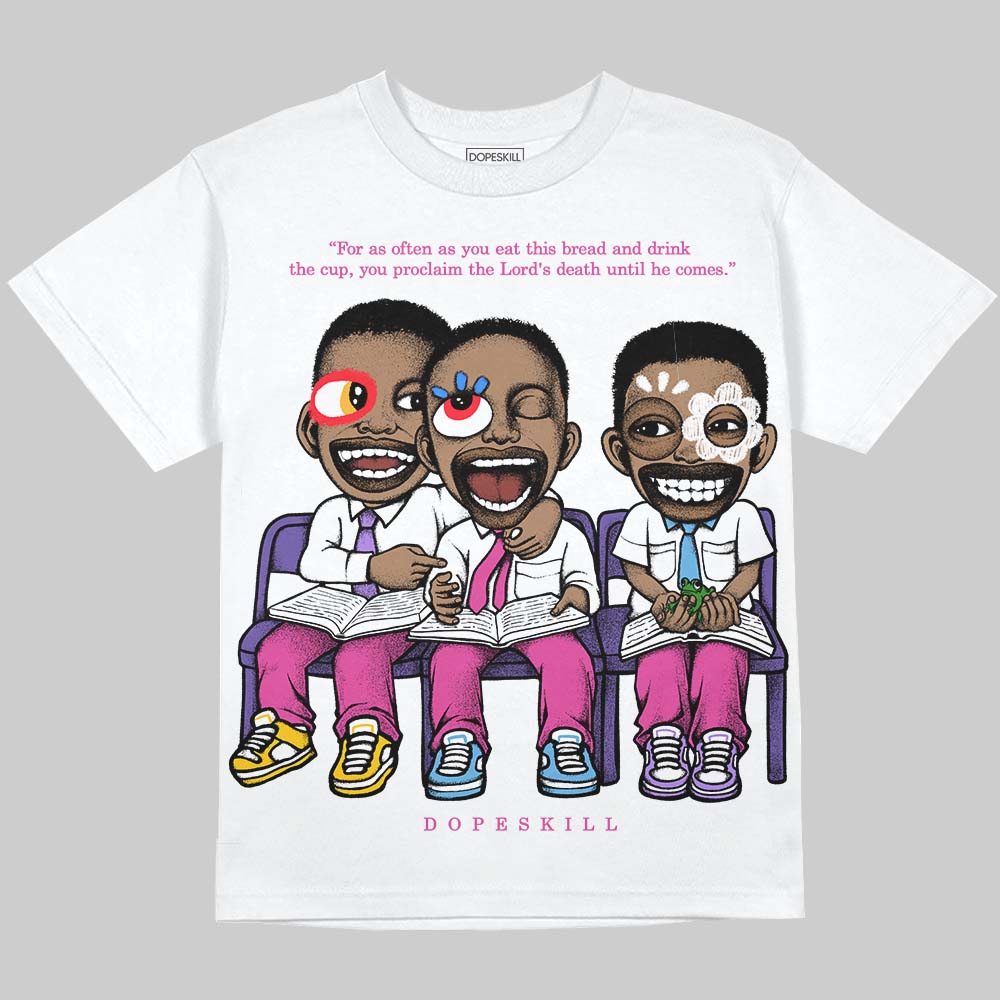Dunk Active Fuchsia DopeSkill Oversize Print T-Shirt First Sunday Graphic