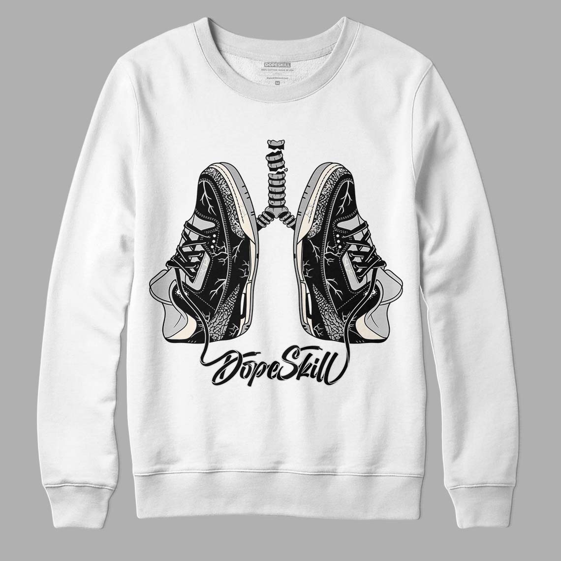 Off Noir 3s DopeSkill Sweatshirt Breathe Graphic