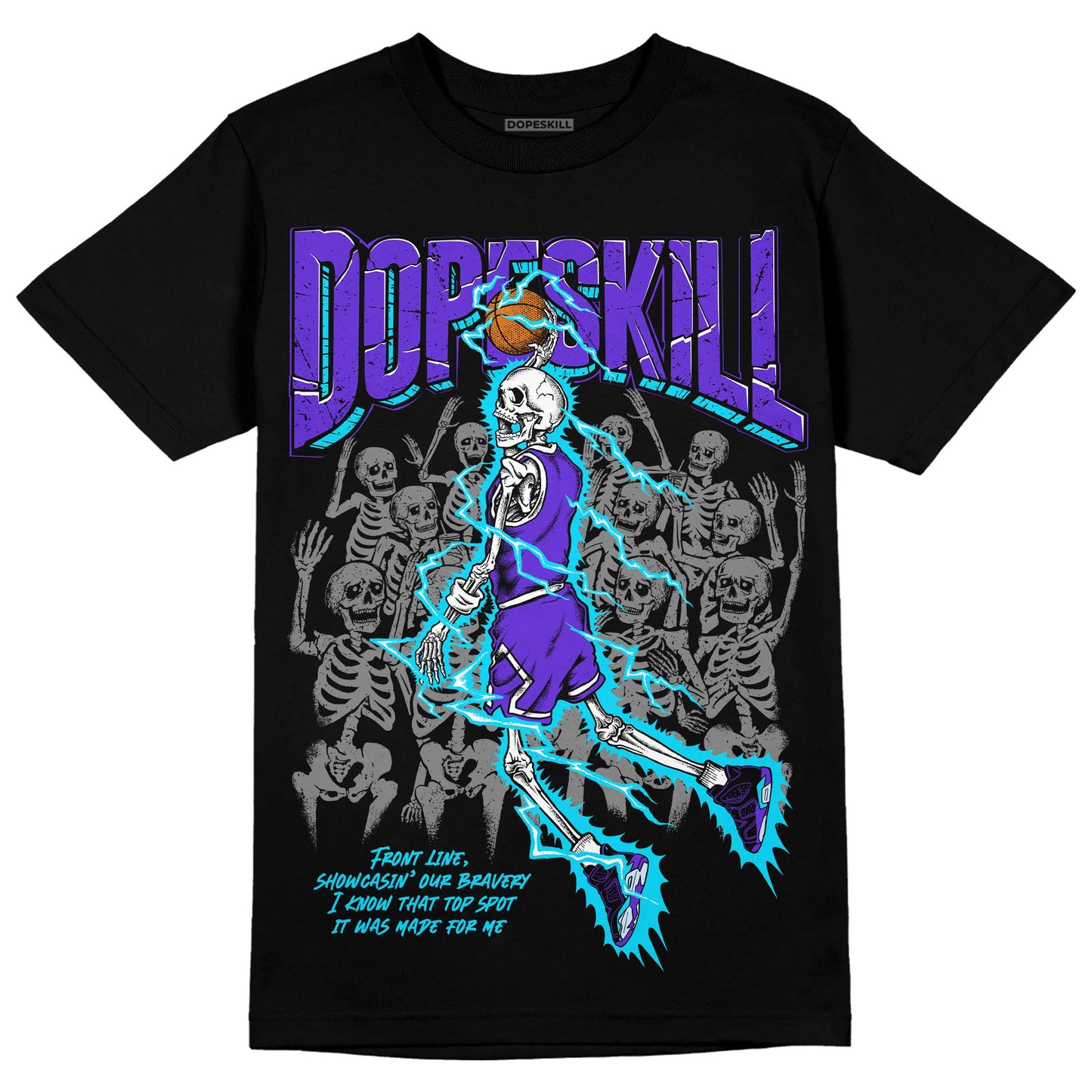 Aqua 6s DopeSkill T-Shirt Thunder Dunk Graphic