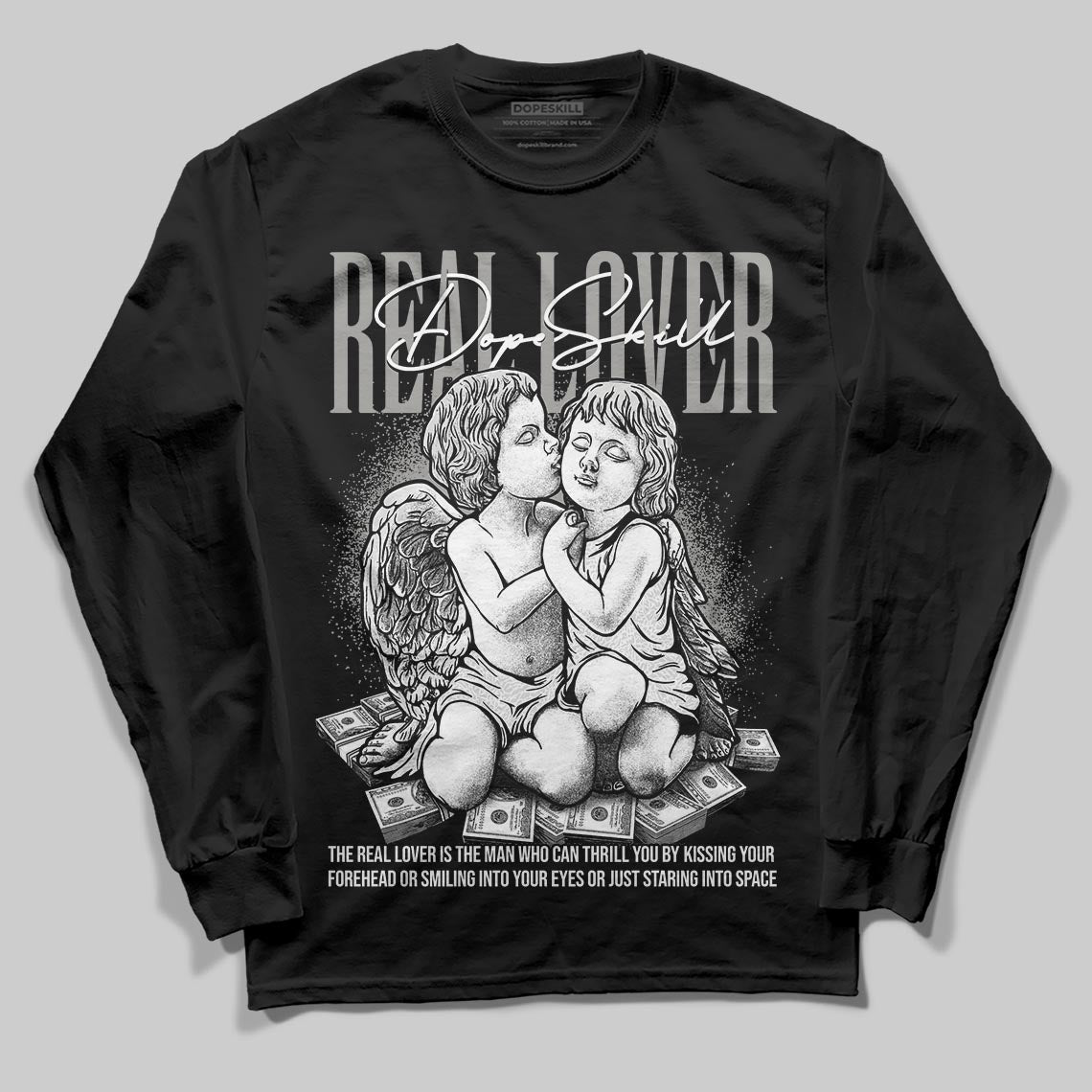 Pure Money 3s DopeSkill Long Sleeve T-Shirt Real Lover Graphic