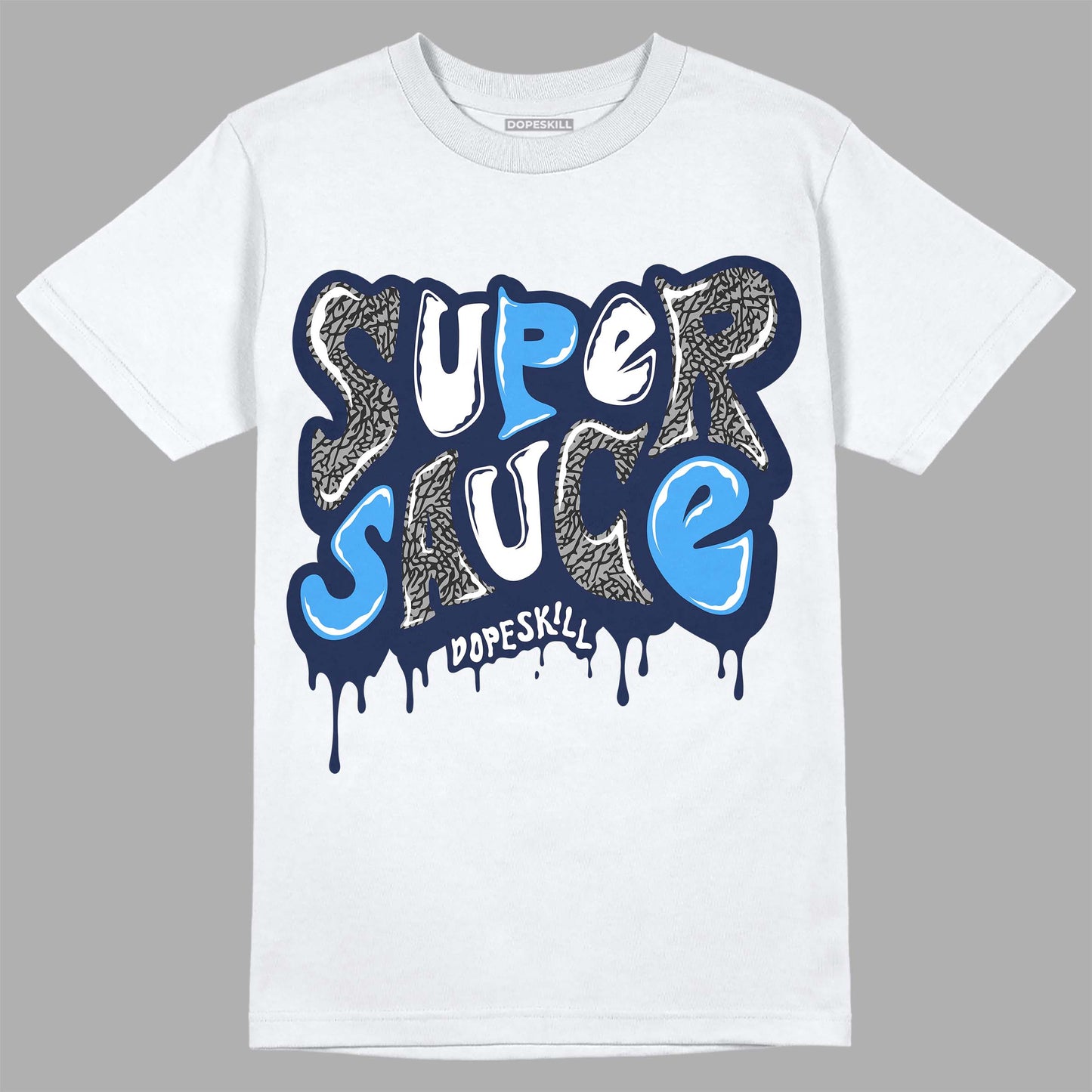 Midnight Navy 3s DopeSkill T-Shirt Super Sauce Graphic