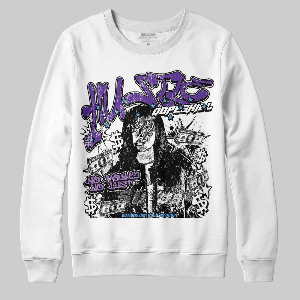PURPLE Collection DopeSkill Sweatshirt No Money No Lust Graphic