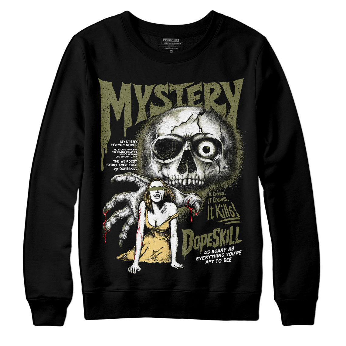 Craft Olive 4s DopeSkill Sweatshirt Mystery Ghostly Grasp Graphic