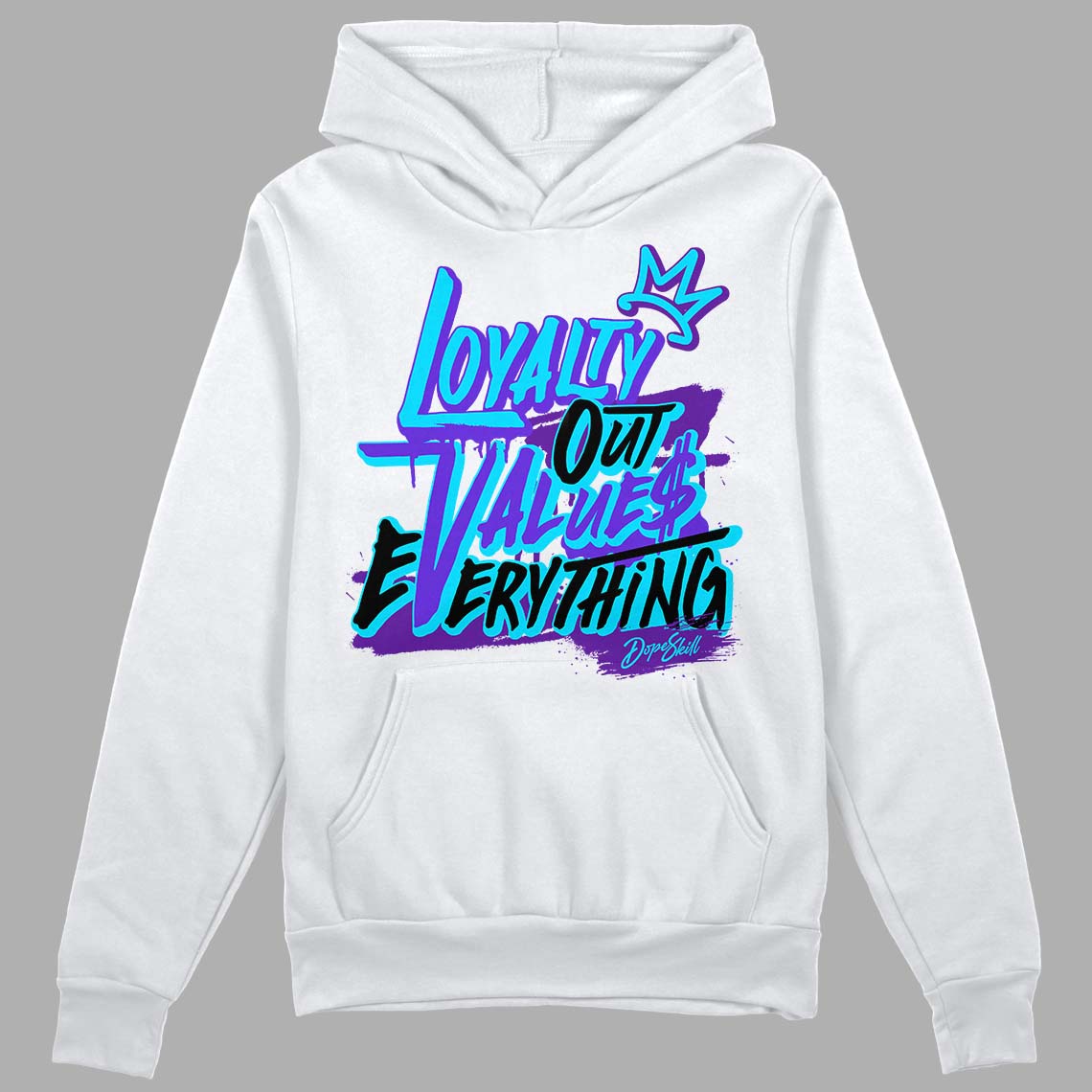 Aqua 6s DopeSkill Hoodie Sweatshirt LOVE Graphic