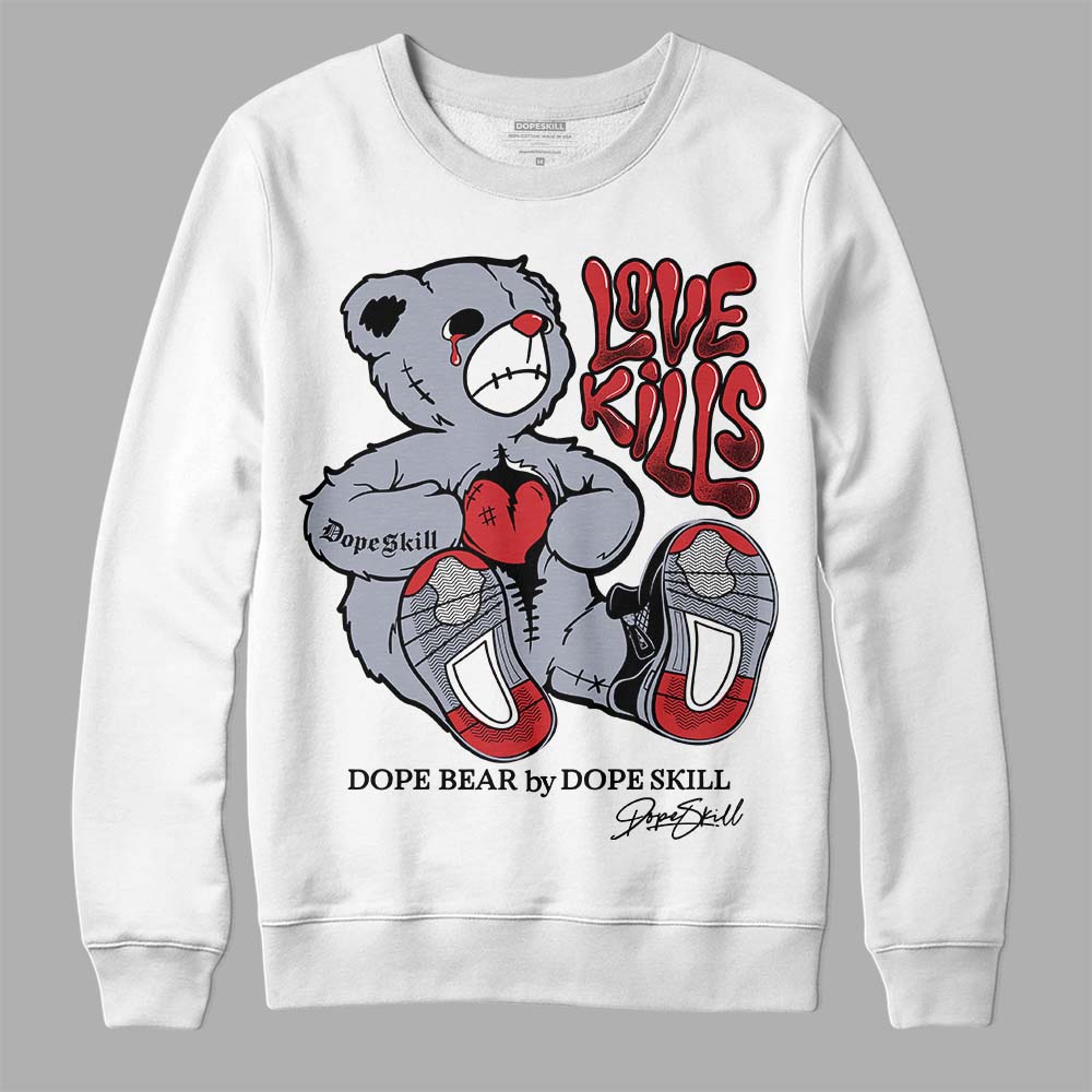 Bred Reimagined 4s DopeSkill Sweatshirt Love Kills Graphic