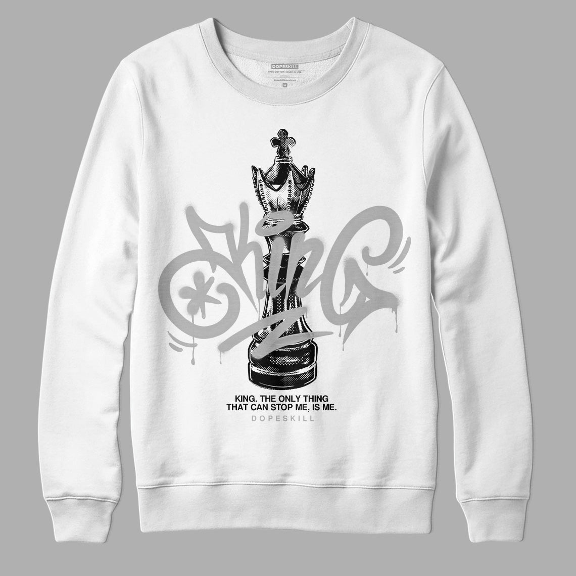 Off Noir 3s DopeSkill Sweatshirt King Chess Graphic