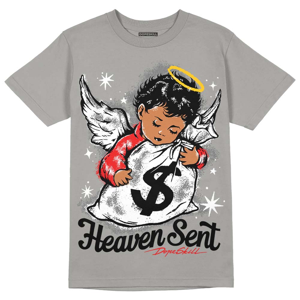 Grey Collection DopeSkill Grey T-shirt Heaven Sent Graphic