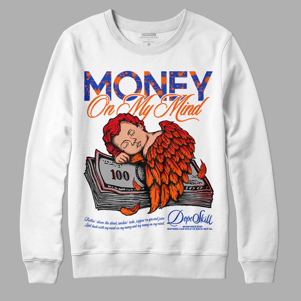 Dunk Low Futura Orange Blaze DopeSkill Sweatshirt MOMM Graphic
