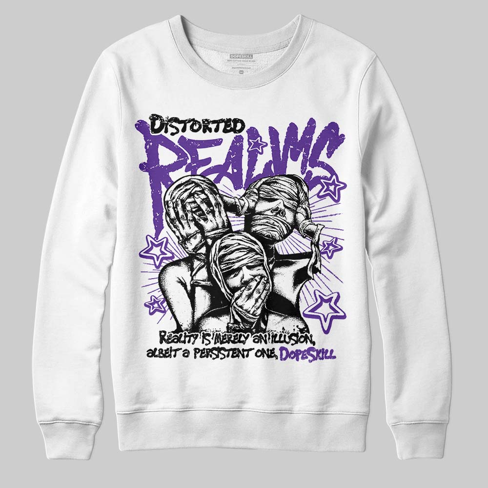 PURPLE Collection DopeSkill Sweatshirt Distorted Realms Graphic
