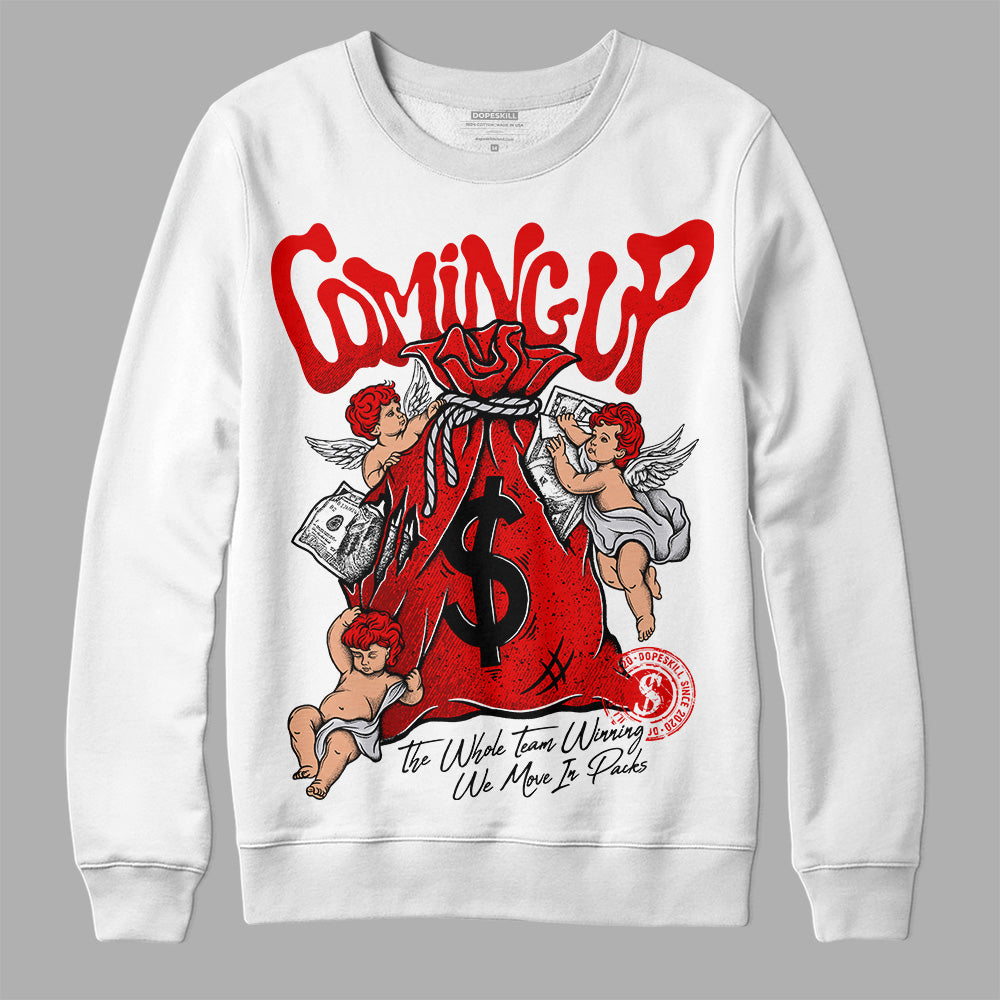 Red Cement 4S DopeSkill Sweatshirt Money Bag Coming Up Graphic