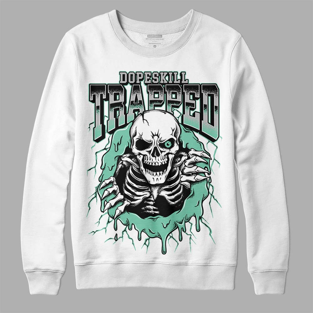 Green Glow 3s DopeSkill Sweatshirt Trapped Halloween Graphic