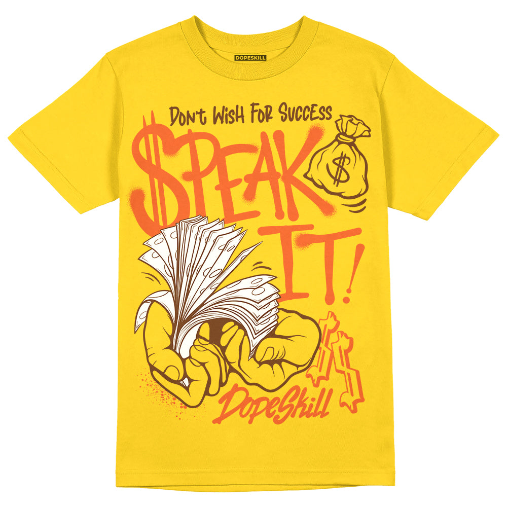 Yellow Collection DopeSkill Gold T-shirt Speak It Graphic