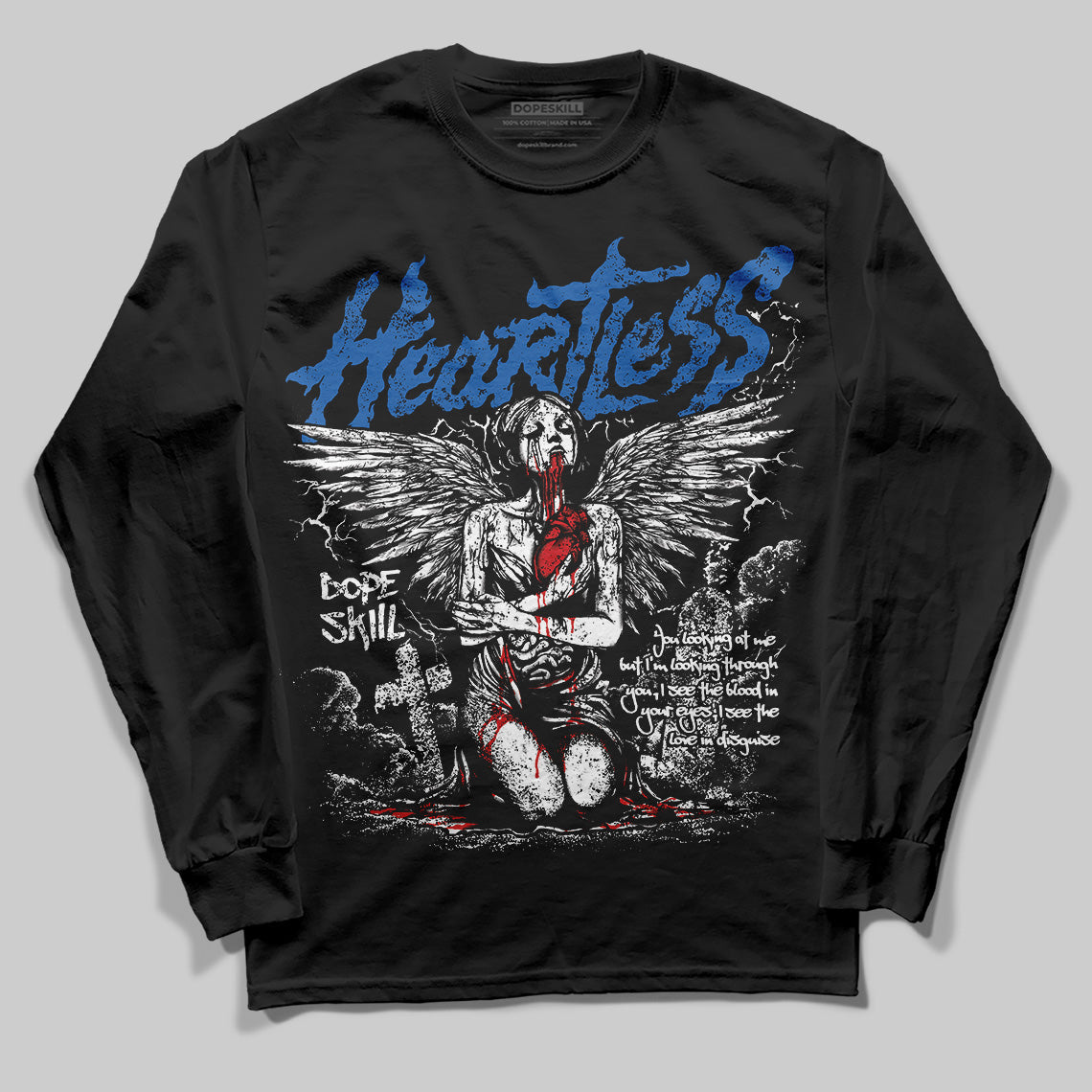 Space Jam 11s DopeSkill Long Sleeve T-Shirt Heartless Graphic