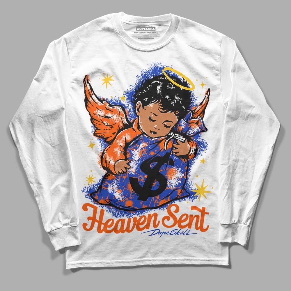 Dunk Futura Orange Blaze DopeSkill Long Sleeve T-Shirt Heaven Sent Graphic