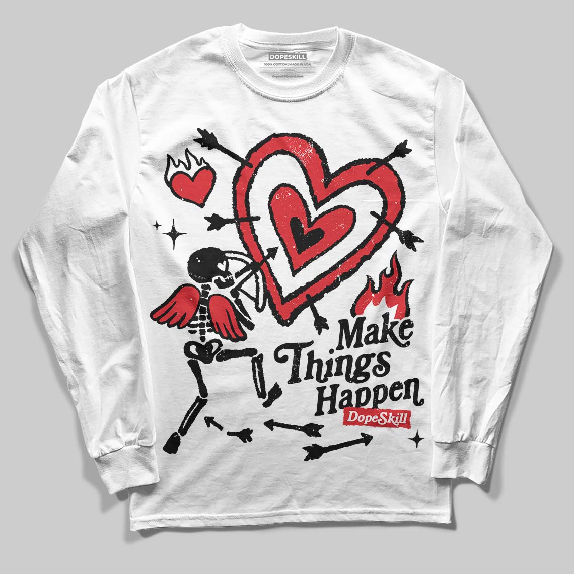 Dunk Panda White Black DopeSkill Long Sleeve T-Shirt Make Things Happen Graphic
