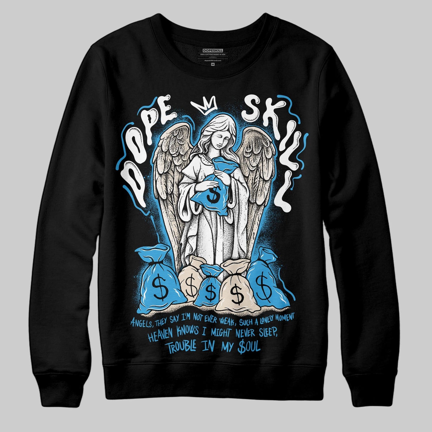 UNC Reimagined 1s DopeSkill Sweatshirt Angels Graphic
