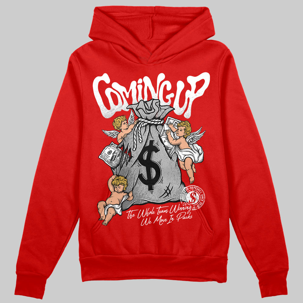 Bred Velvet 11s DopeSkill Red Hoodie Sweatshirt Money Bag Coming Up Graphic