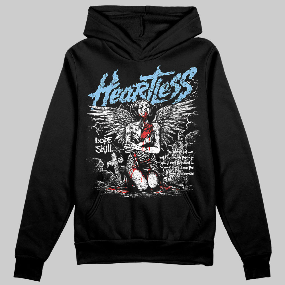 University Blue Collection DopeSkill Hoodie Sweatshirt Heartless Graphic