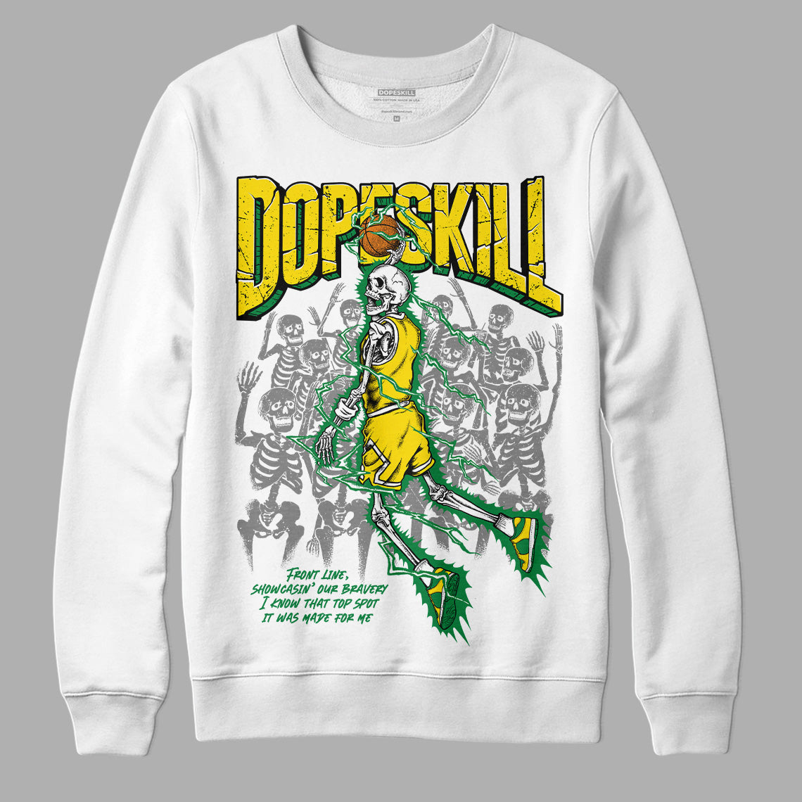 Dunk Low Reverse Brazil DopeSkill Sweatshirt Thunder Dunk Graphic