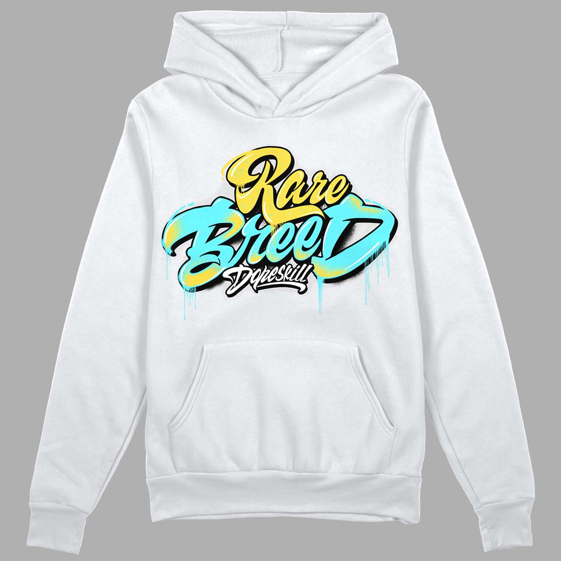 Aqua 5s DopeSkill Hoodie Sweatshirt Rare Breed Type Graphic